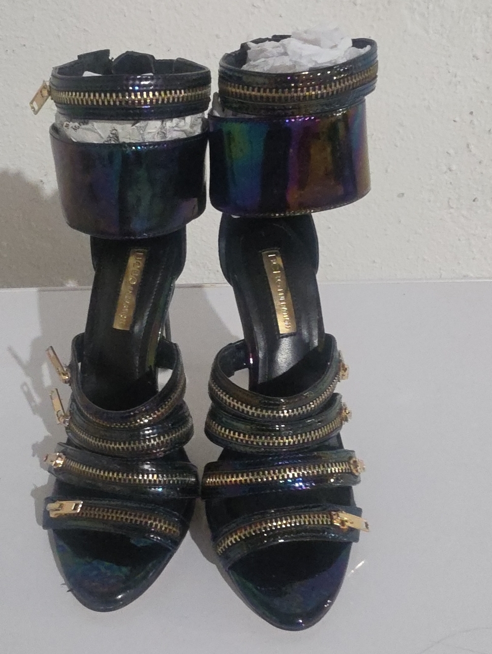 BCBGeneration Casey Hologram Effect Sandals
